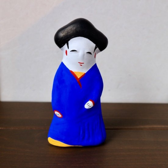 出雲人形(水野佳珠) 左前人形(青) – やまとびと編集部